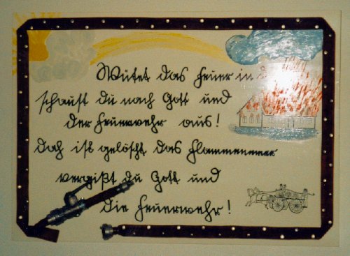 Schild gestiftet von Günther Stemmann